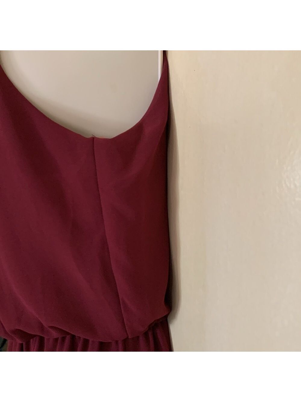Lush cranberry pleated party dress size S - Picture 8 of 11